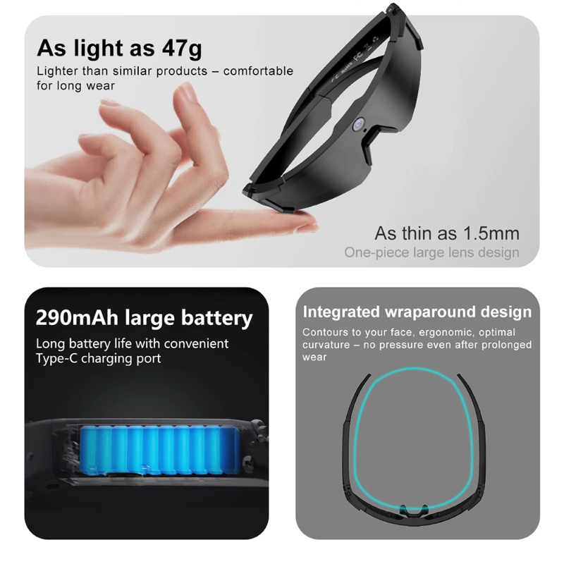 Умные очки Oneplus Al с поддер – обзор и цена Smart Glasses Lens