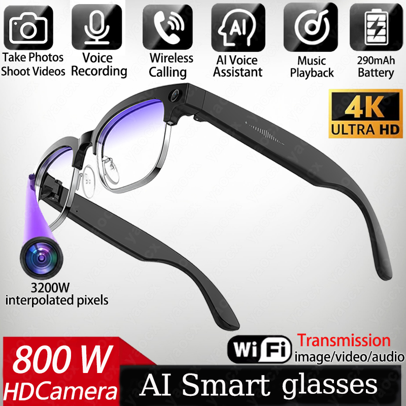 Умные AI-очки 4K с камерой 8 М – обзор и цена Smart Glasses Lens