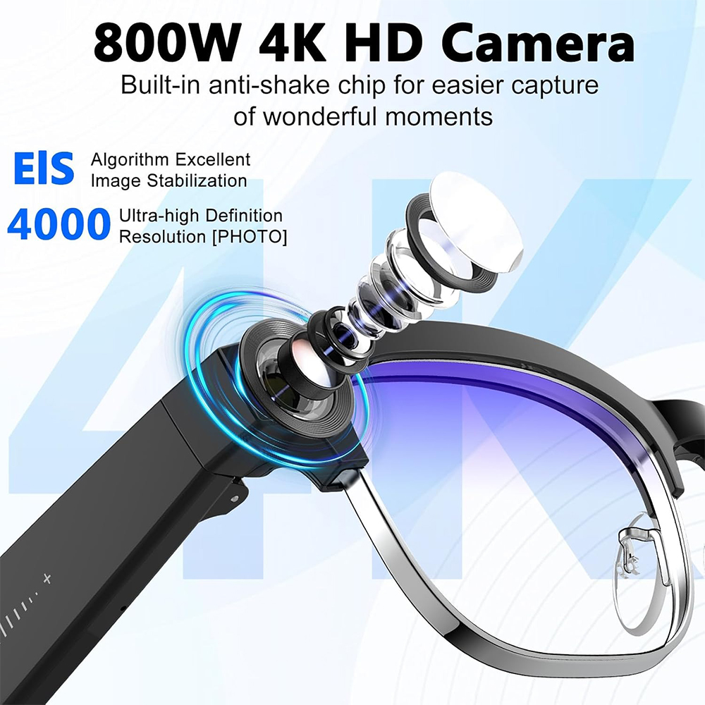 Умные AI-очки 4K с камерой 8 М – обзор и цена Smart Glasses Lens