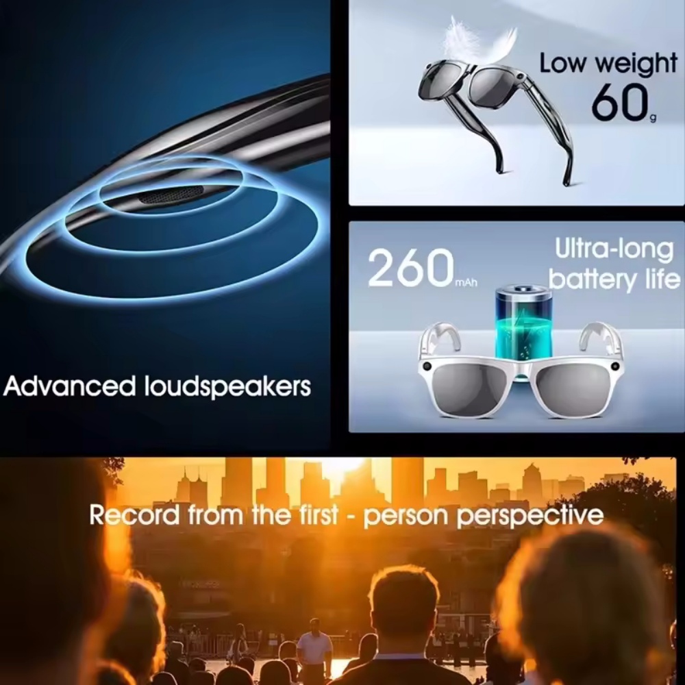 Умные очки AI камера HD носима – обзор и цена Smart Glasses Lens