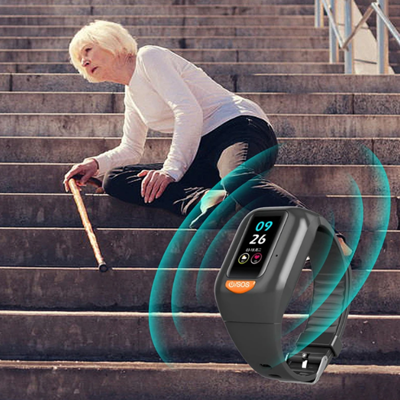 Новейшие умные часы 4G для пож – обзор и цена Fall Detection Watch