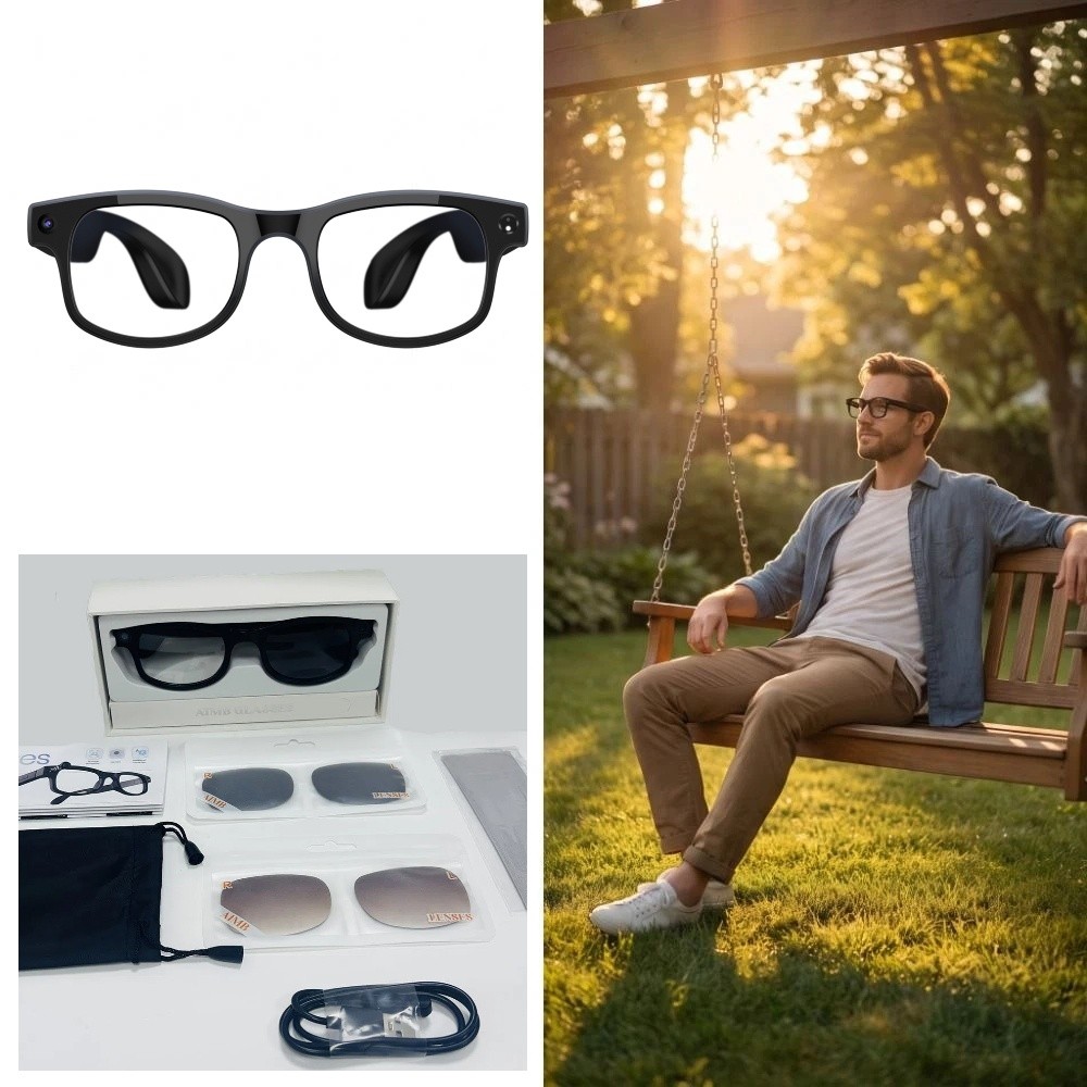 Умные очки 2-в-1 с ИИ: HD фото – обзор и цена Smart Glasses Lens